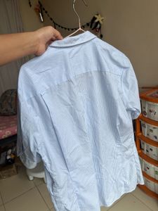 White Button-Up Tunic Top