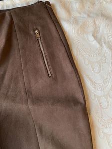 Vero Moda Brown Suede Pants