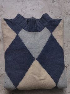 Argyle Turtleneck Sweater- Size is small