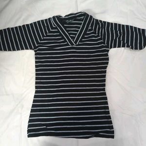 Black And White Striped Shirt