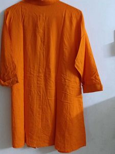 Vibrant Orange Shirt Kurti