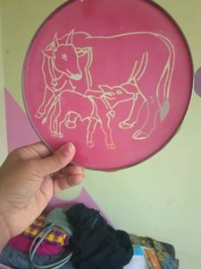 Set of 3 Decorative Round Art Pieces one @99