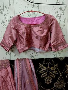 Pink Lehenga Choli with Dupatta