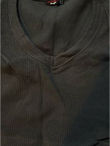 Ribbed V-Neck Crop Top