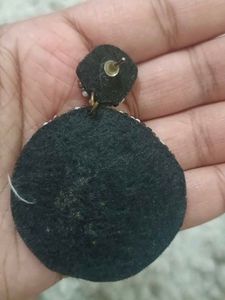 Beaded Circular Earrings and Two heart earring