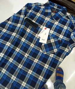 SPYKAR Men's Blue Plaid Shirt