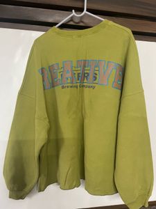 Oversized Green Crewneck Sweatshirt