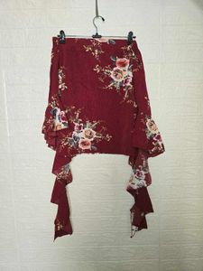 Floral Off-Shoulder Bell Sleeve Top