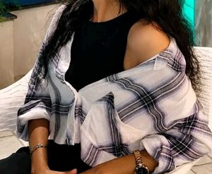 Chic Plaid Button-Up Shirt