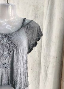 gothic grey top