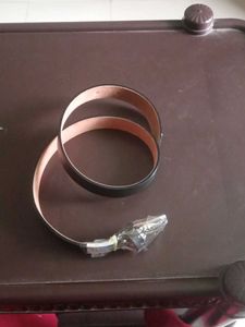 Classic Black Leather Belt with Silver Buckle