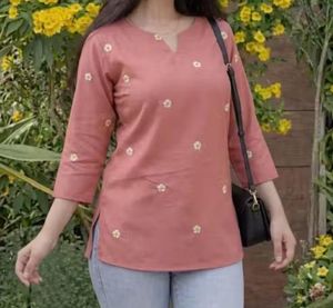Embroidered Cotton Kurta
