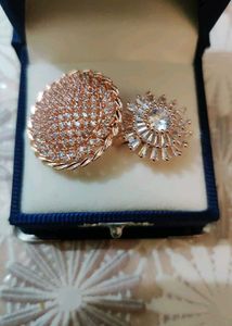 Set Of 2 Rose Gold Ring