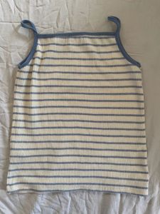 Striped Ribbed Tank Top🐬