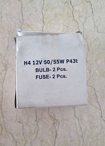 H4 12V 60/55W P43t Bulb &amp; Fuse Set