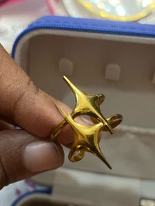 Anti-tarnish Pointed star Ring