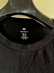 Black  H&amp;M Relax Fit T-Shirt
