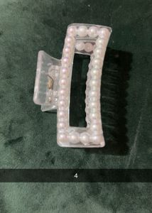 Pearl Hair Claw Clips Set