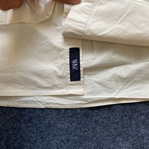 Men's Beige Short Sleeve Shirt