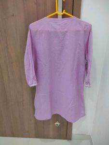 Chic Lavender Embroidered Kurta