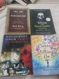 Lot of 4 Books: Persuasion, Psychopaths, Train to