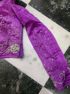 Beautiful White Hand Work Three Layer Flairy Lehan