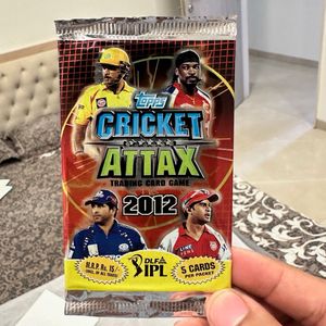 Topps Cricket Attax 2012 Sealed Pack -5 Packs