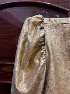 Zara Gold Crop Top