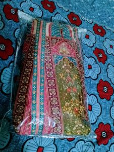 Milti Colour Banarsi Lehga With Free Jewellery