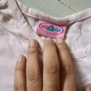 pink and blue brand  light purple colour holiday print tshrt