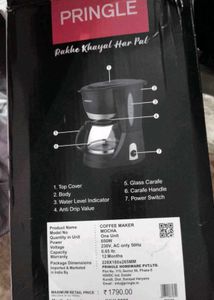 Unused Pringle 4 cup Coffee Maker 650watt