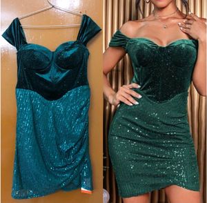 Sparkly Sequin Velvet Dress