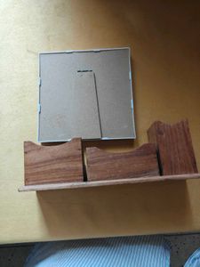 wooden Pen stand &amp; mini plastic frame