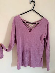 Fitted Full Sleeve Cross neck top