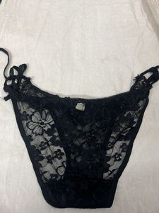 black net bikini brief