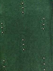 Elegant Green Knit Sweater