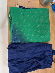 Long party wear dress with bottom and dupatta