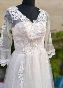 Elegant White Wedding Dress