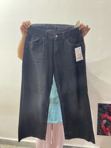 Y2K😍 Wide Leg Black Denim