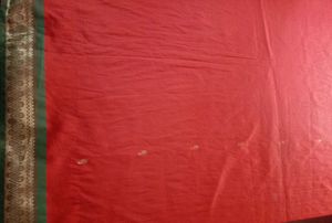 Festive Crimson Red Art Silk Saree
