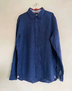 Tommy Hilfiger Men's Blue Button-Down Shirt