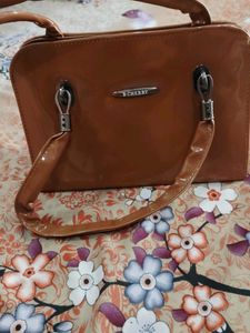 B-Cherry Brown Satchel