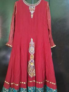 Beautiful Red long frock