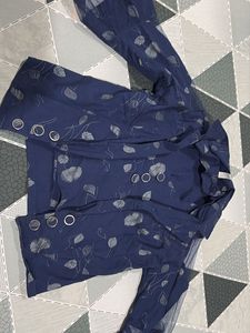 Floral Print Button Down Top