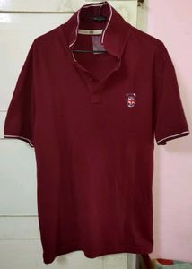 ONN Men's Maroon Polo T-Shirt L | 42