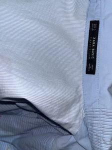 Women’s Shirt Zara Basic Oversized Collared Shirt Long drop Shoulder Sleeves with pockets On the Chest