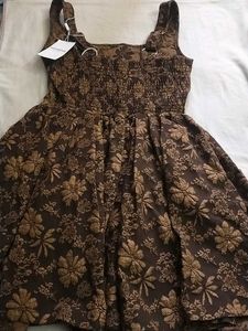 Vintage Floral Print Dress