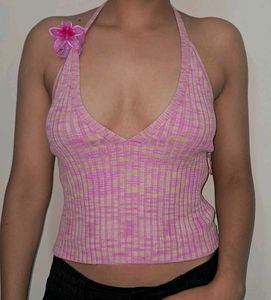 Pink Halter Top