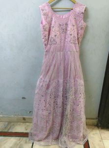 Stunning Pink Embellished Gown