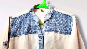 Denim Shirt For Women/Men - (Size S/M)